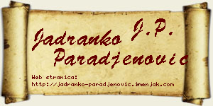 Jadranko Parađenović vizit kartica